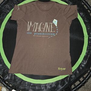 Thirty-One Brown Graphic Tee With Michigan Logo